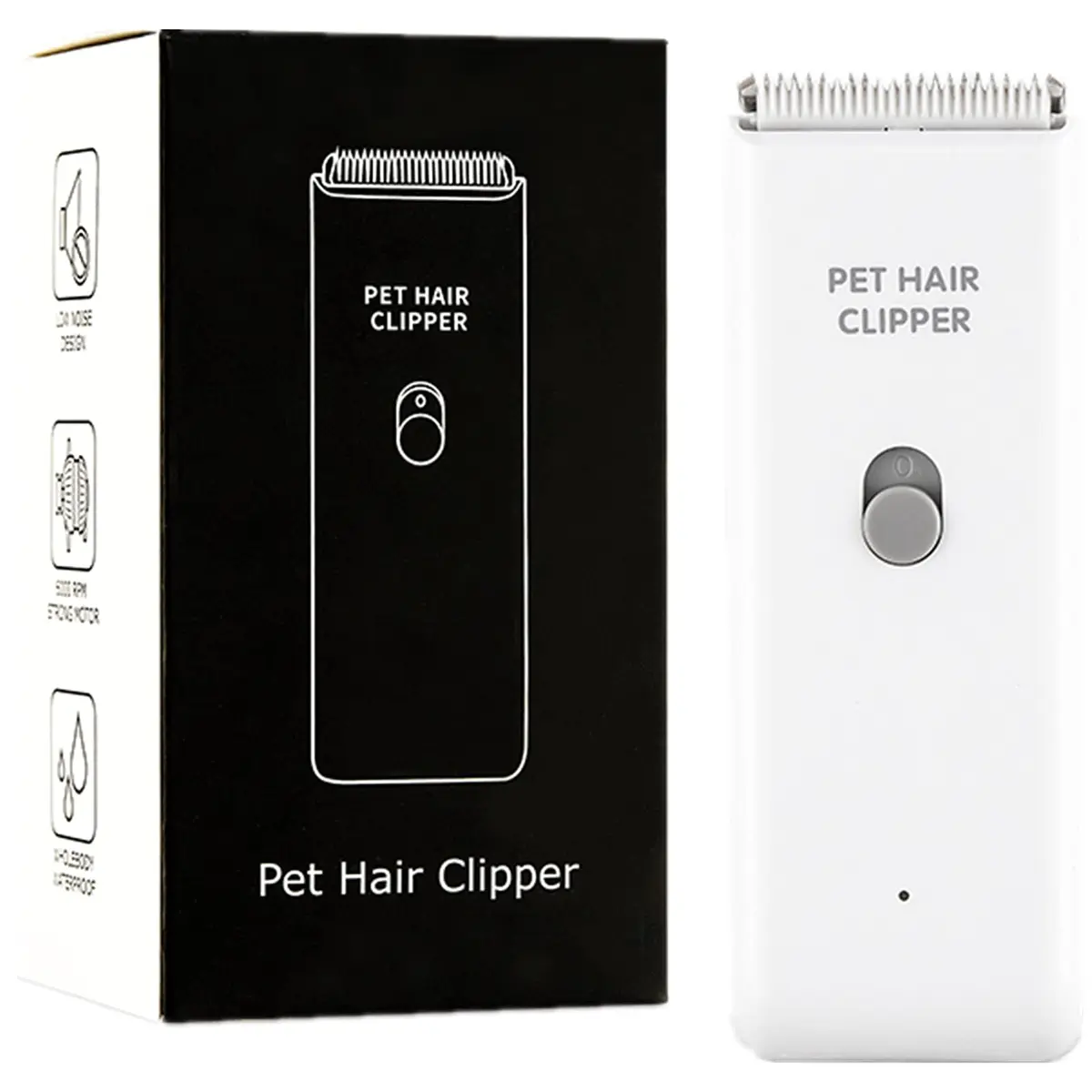Grimgrow Dog Cat Hair Waterproof Clipper Portable Pet Shaver | Low Noise, USB Rechargeable - main product image