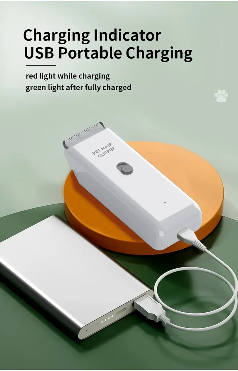 Grimgrow Dog Cat Hair Waterproof Clipper Portable Pet Shaver | Low Noise, USB Rechargeable - view 4