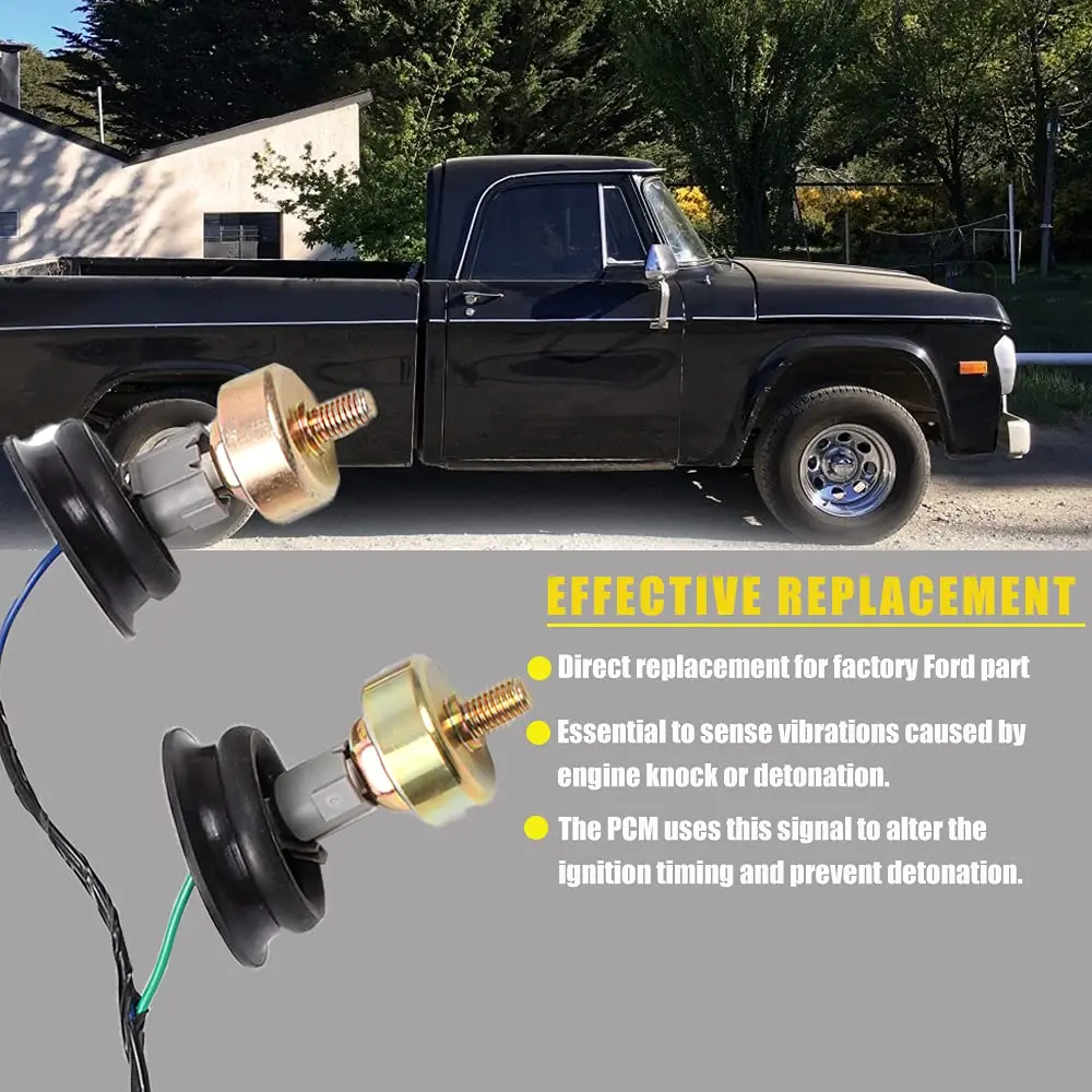 muge racing Knock Sensors with Wiring Harness Kit | Compatible with Chevy Silverado Tahoe Suburban Avalanche GMC Sierra Yukon Cadillac 5.3 - view 7