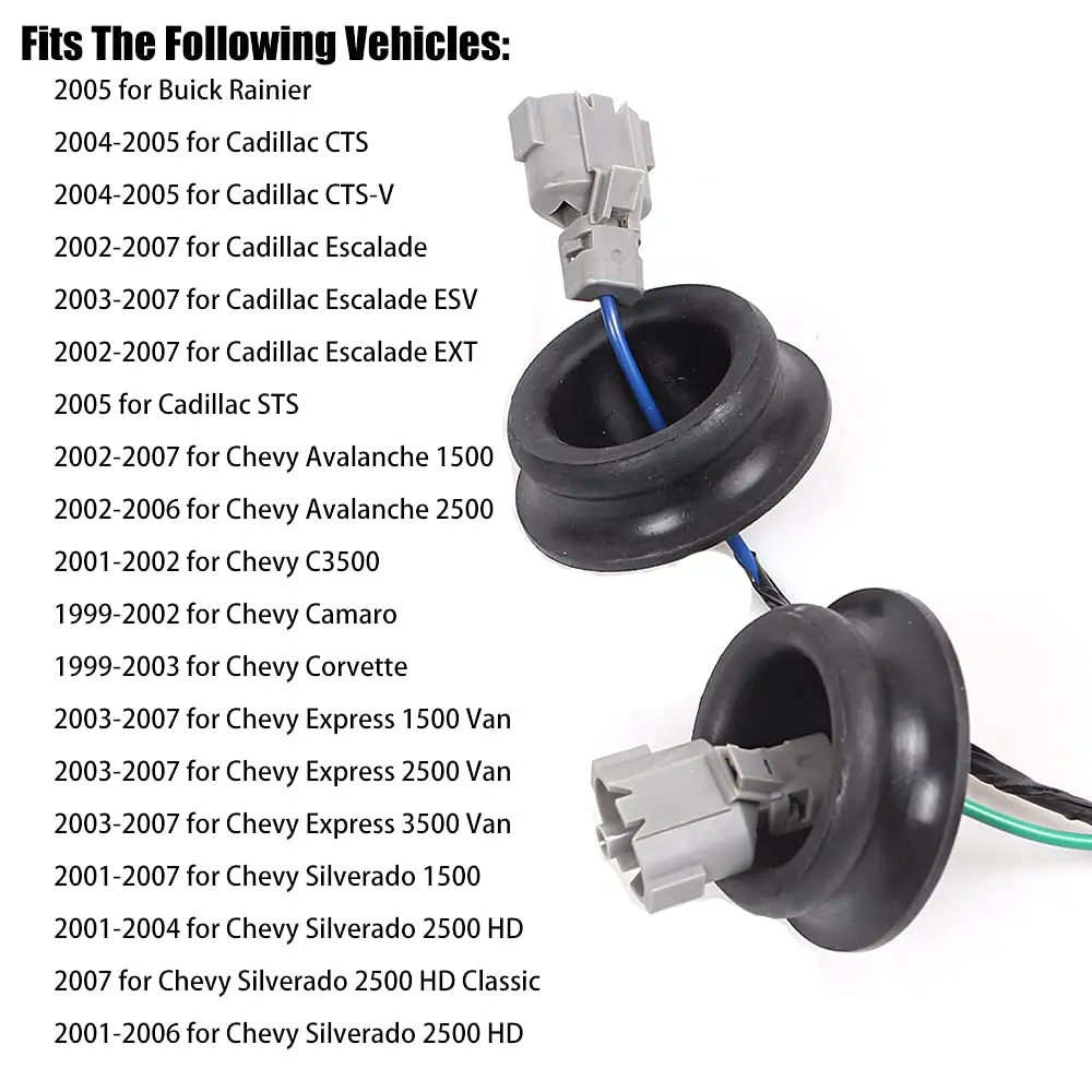 muge racing Knock Sensors with Wiring Harness Kit | Compatible with Chevy Silverado Tahoe Suburban Avalanche GMC Sierra Yukon Cadillac 5.3 - view 4