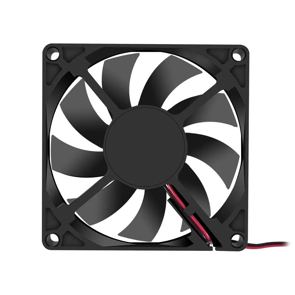 DORHEA 80x80x15mm Fan 12V 2Pin DC Brushless Cooling Case Fan for PC CPU Radiator (4-Pack) - view 4