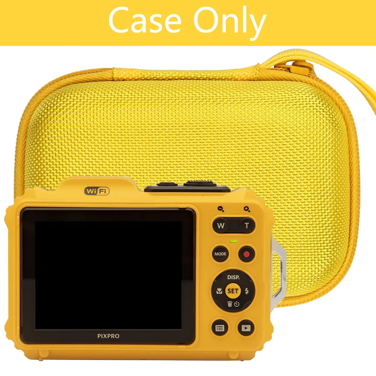 Aenllosi Hard Case for Kodak PIXPRO WPZ2 Rugged Digital Camera, Yellow | Water-Resistant, Impact-Proof Travel Case - view 4