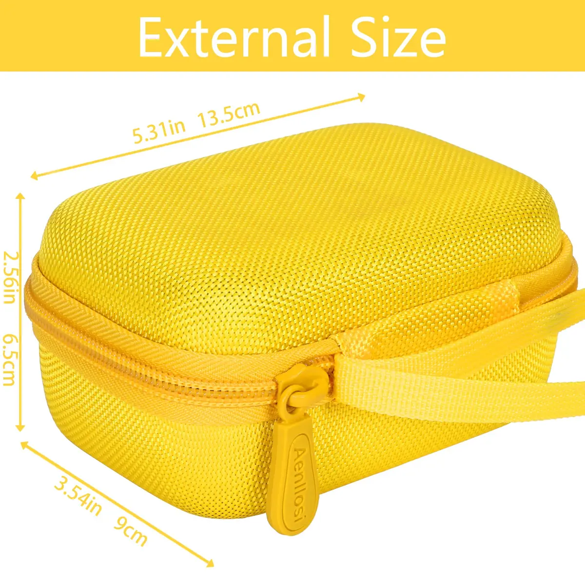 Aenllosi Hard Case for Kodak PIXPRO WPZ2 Rugged Digital Camera, Yellow | Water-Resistant, Impact-Proof Travel Case - view 5