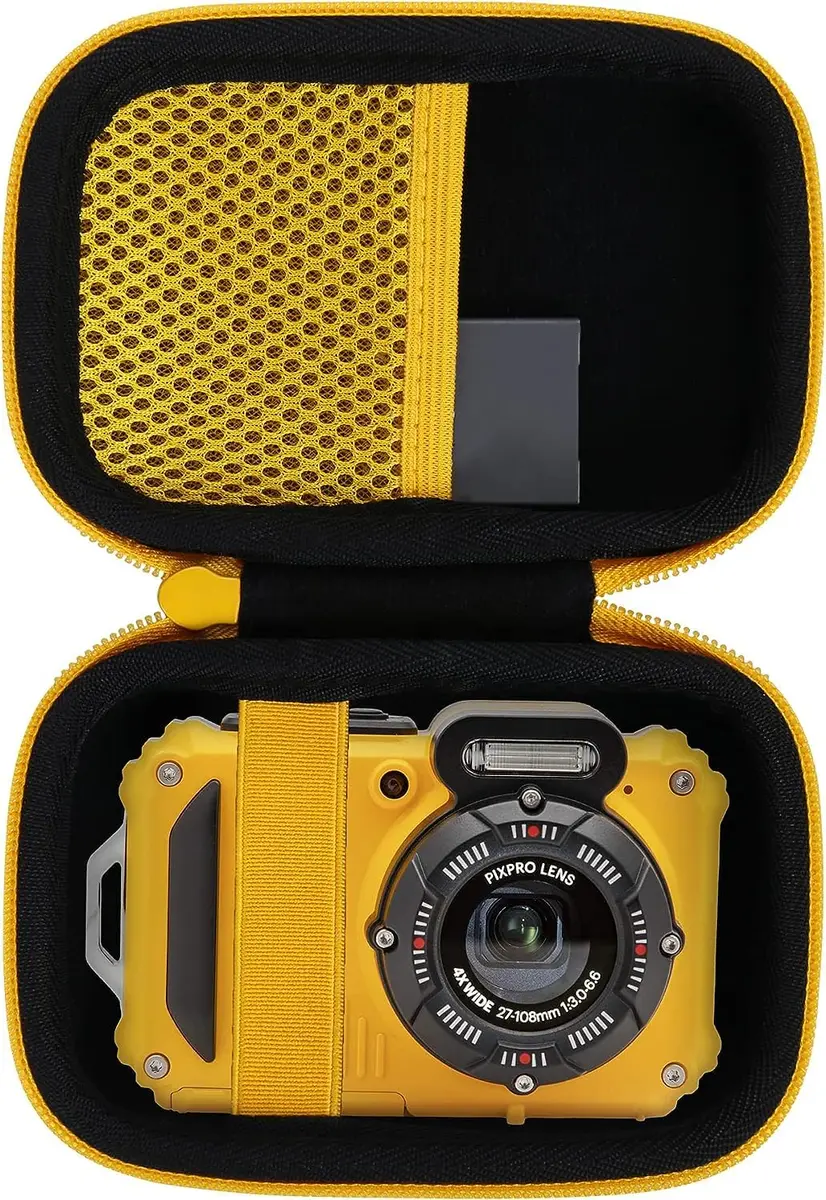 Aenllosi Hard Case for Kodak PIXPRO WPZ2 Rugged Digital Camera, Yellow | Water-Resistant, Impact-Proof Travel Case - main product image