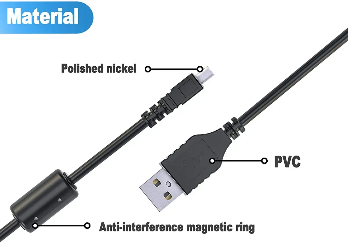 Ancable UC-E6 USB Cable 2-Pack for Nikon Camera, 3FT | Durable, Fast Charge & Data Sync - view 4