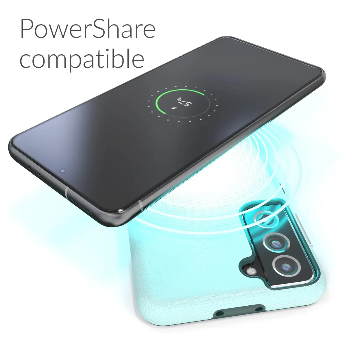 Crave Dual Guard for Samsung Galaxy S21 Case - Aqua | Dual Layer TPU/PC Protection - view 6