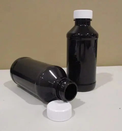 Magnetic Water Technology 16 Ounce Modern Round PET Dark Amber Medical Bottles With Caps Pharmaceutical Grade-Lot of 6 | Reusable Amber Bottles - view 2