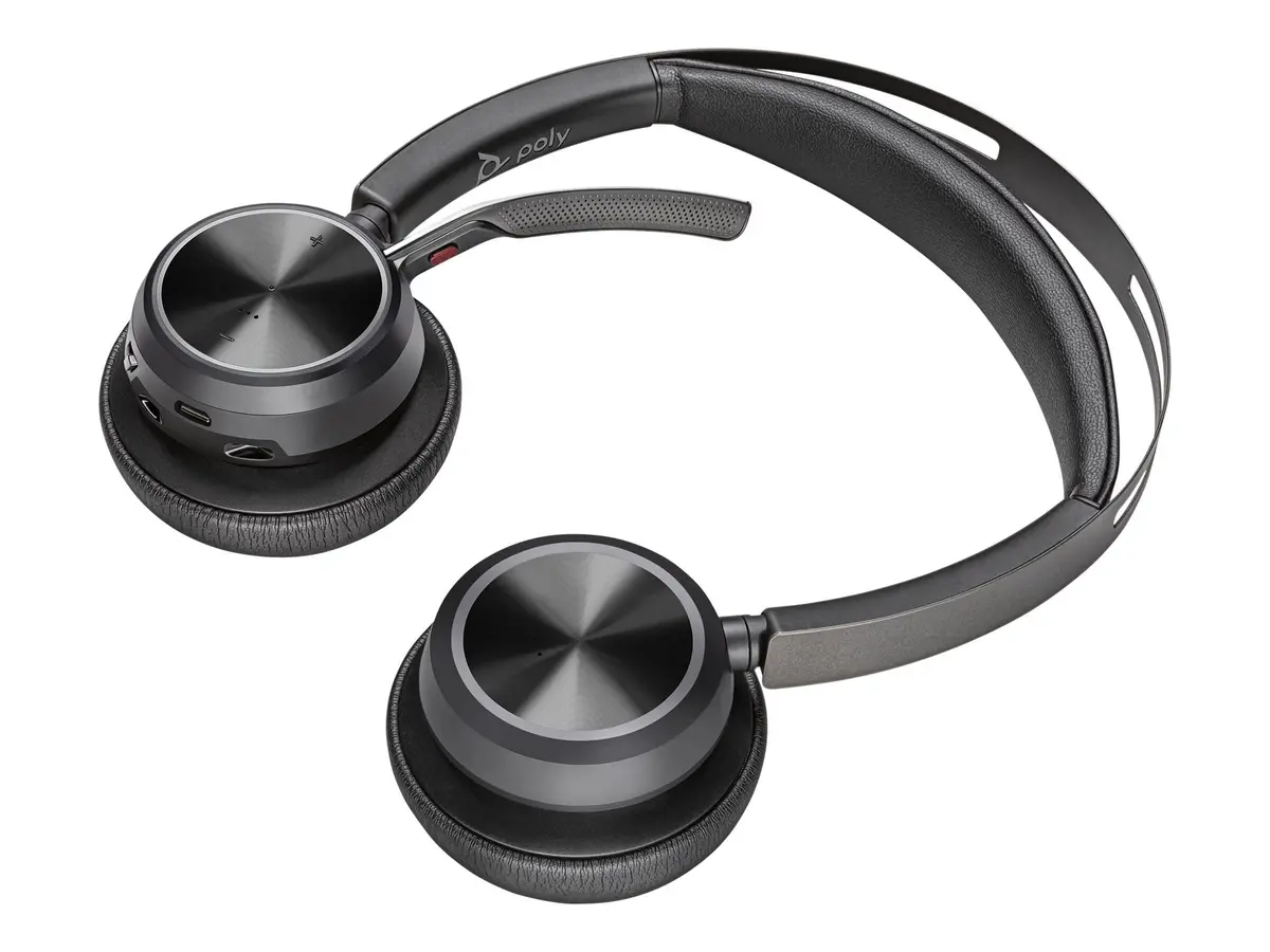 Poly Voyager Focus 2 UC USB-C Headset with Boom Mic | Dual-Ear Stereo, Active Noise Canceling, 19-Hour Talk Time - view 4