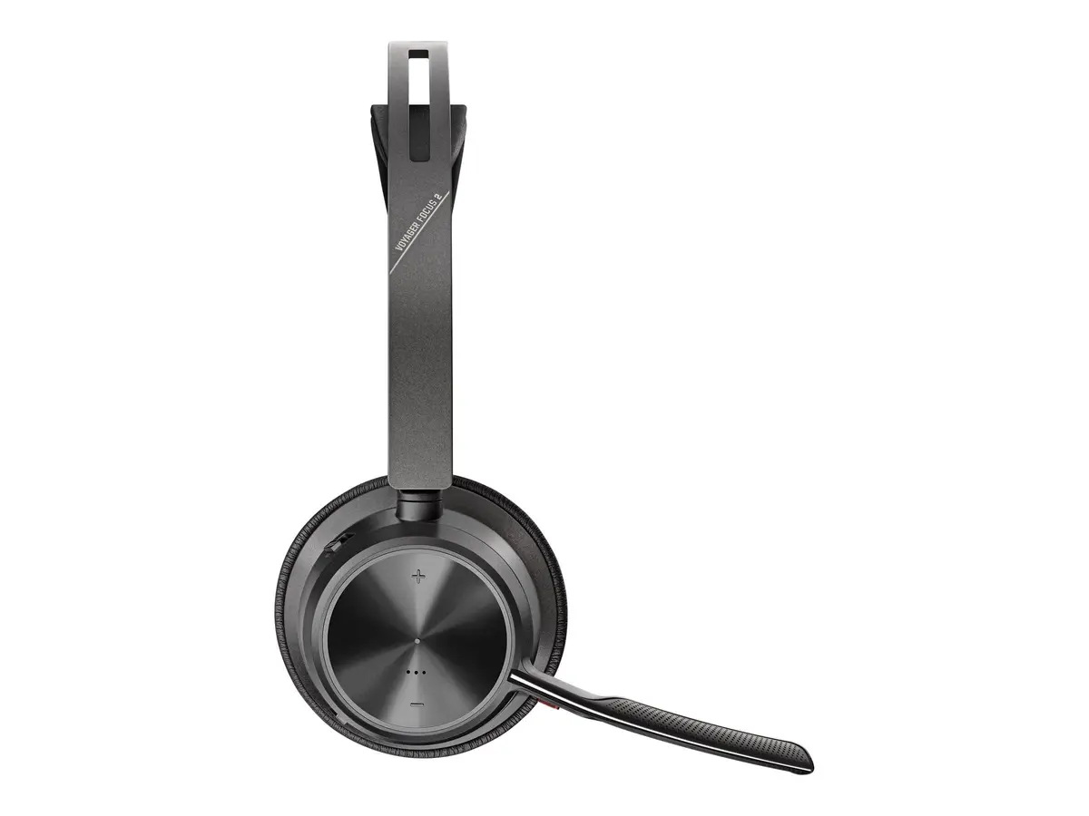 Poly Voyager Focus 2 UC USB-C Headset with Boom Mic | Dual-Ear Stereo, Active Noise Canceling, 19-Hour Talk Time - view 3
