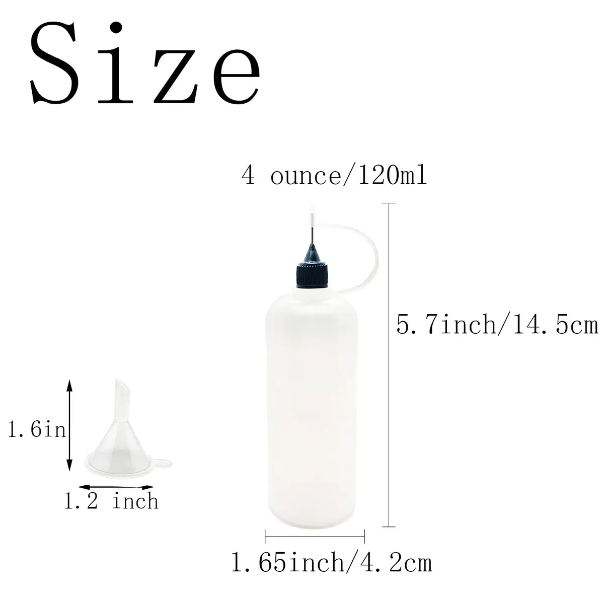 MYYZMY 12 Pcs 4 Ounce Precision Tip Applicator Bottles | Multi-Color Lids for Crafting & DIY - view 2