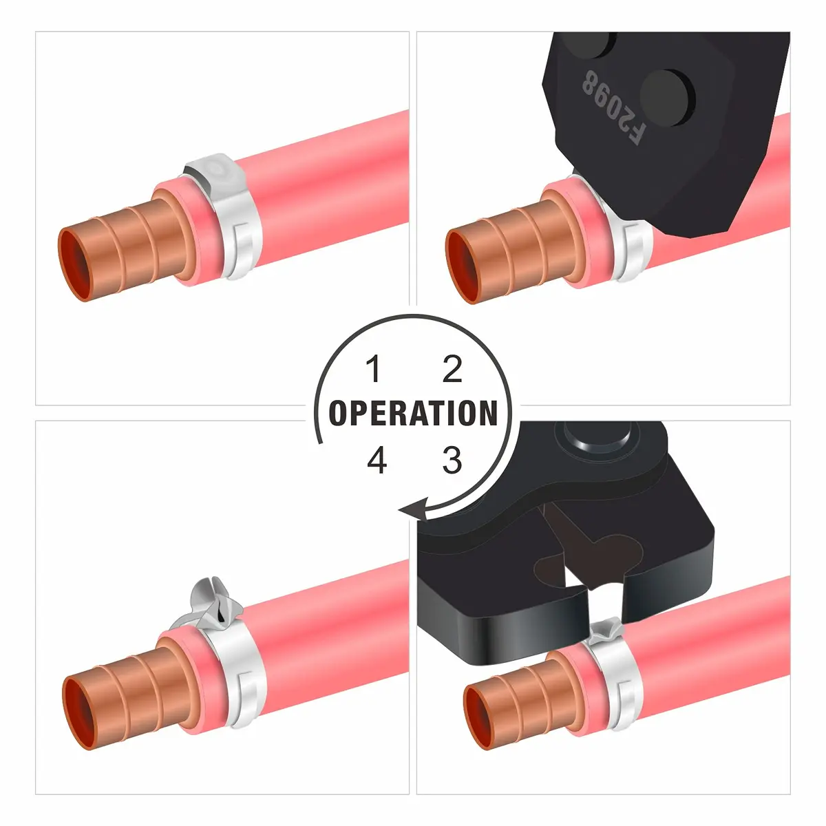 IWISS ICP-PC01 PEX Cinch Clamp Removal Tool | Stainless Steel Clamp Remover for PEX & Ear Clamps (13mm) - view 4
