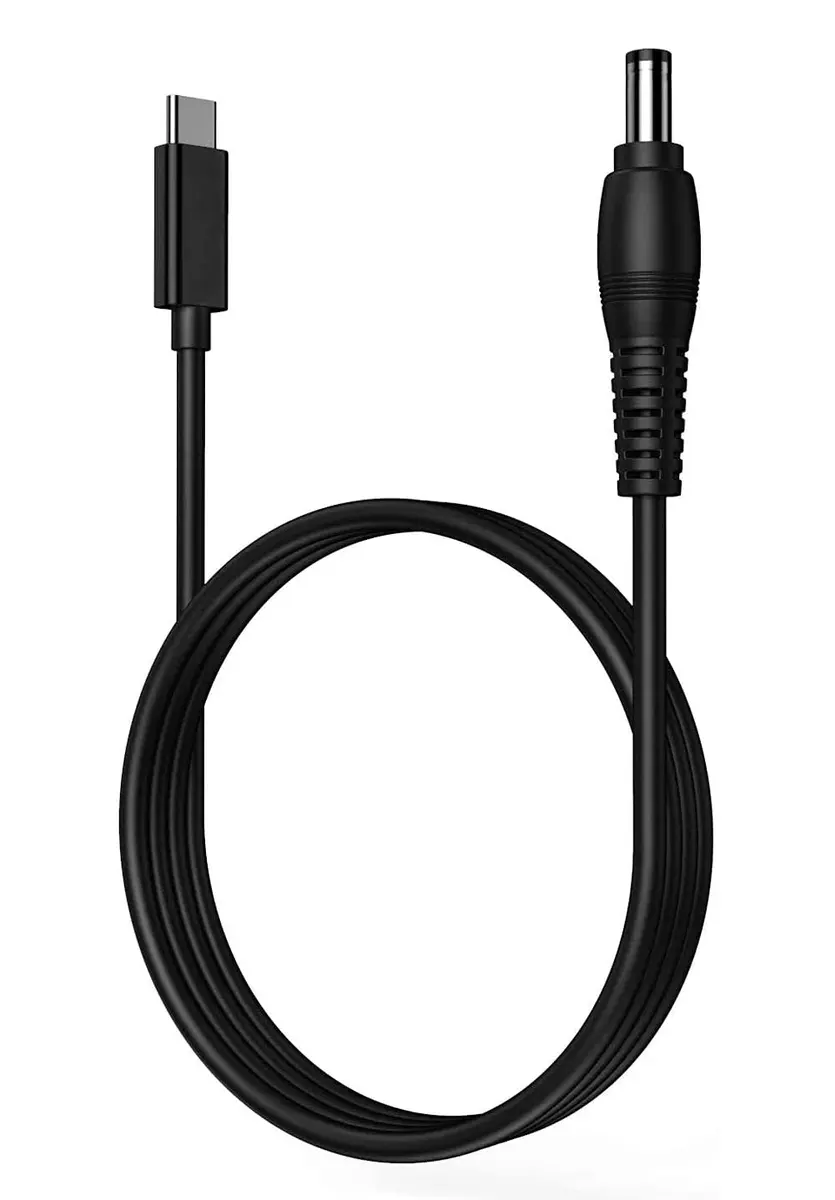 vienon 5ft USB C to DC 5.5mm x 2.1mm Power Charging Cord | Up to 100W, 20V Laptop Cable - main product image