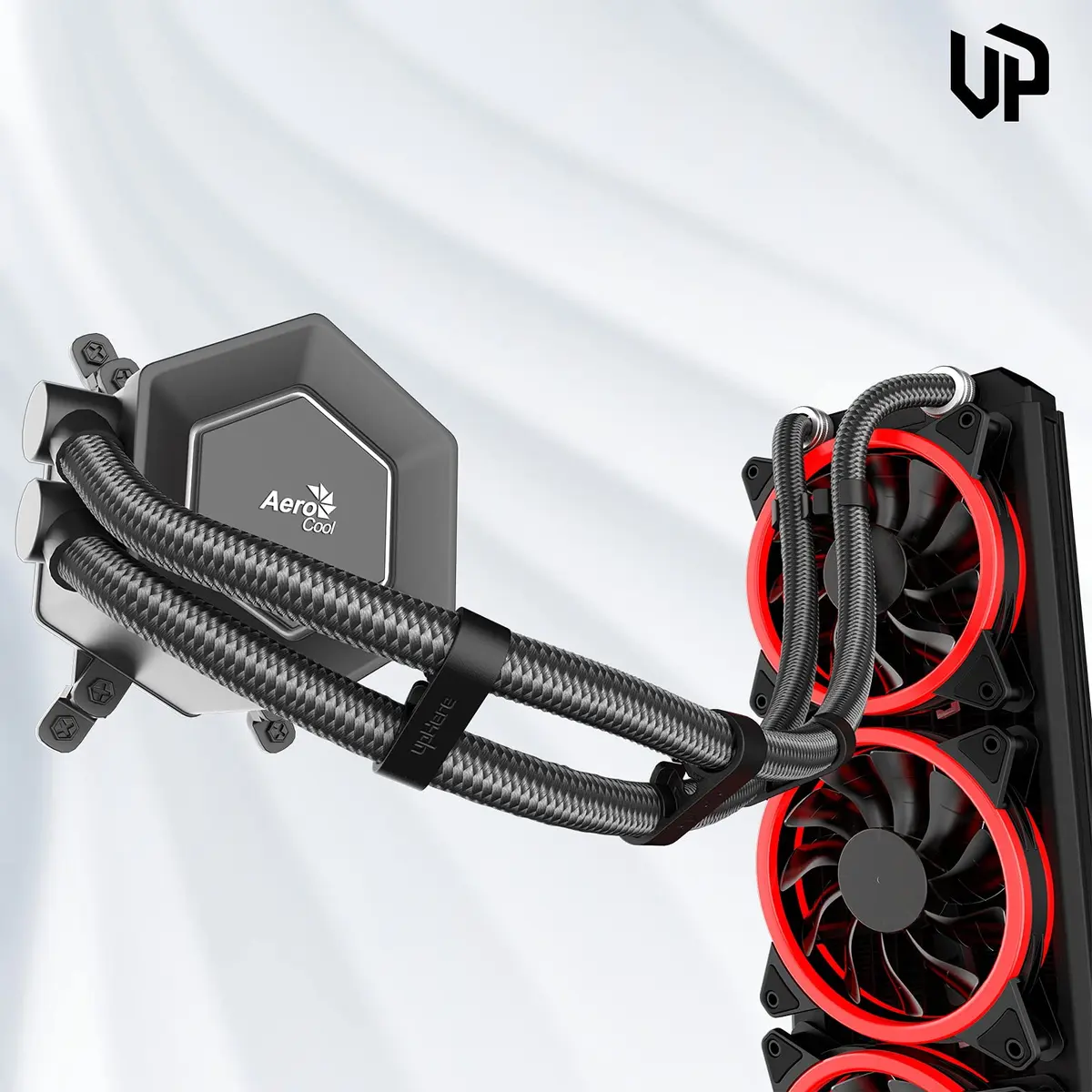upHere Water Cooling Pipe Buckle Set 8 pcs | Compatible for Tubes Up to 13mm, Black - view 4