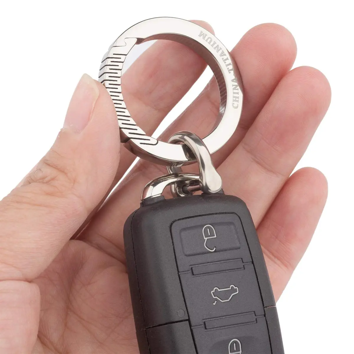 TISUR Titanium D-Rings Keychain,Car Key Fob Ring | Durable, Lightweight & Corrosion-Resistant - view 6