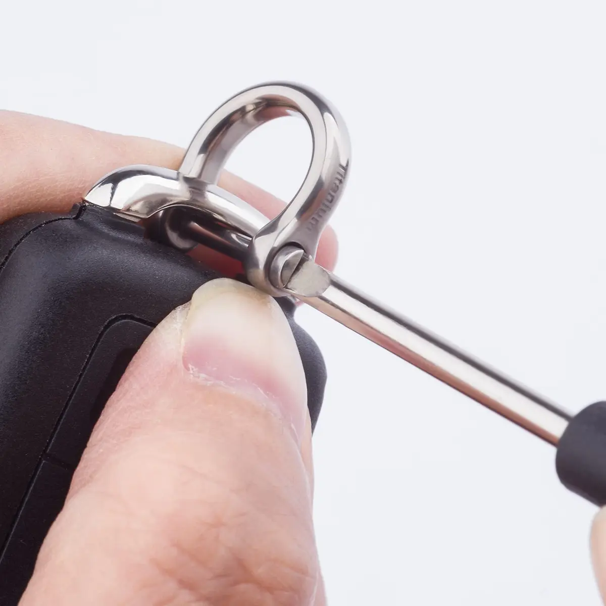 TISUR Small Titanium D Key Rings Key Chains Rings for Car Key Fob | Lightweight Durable Car Accessory - view 5