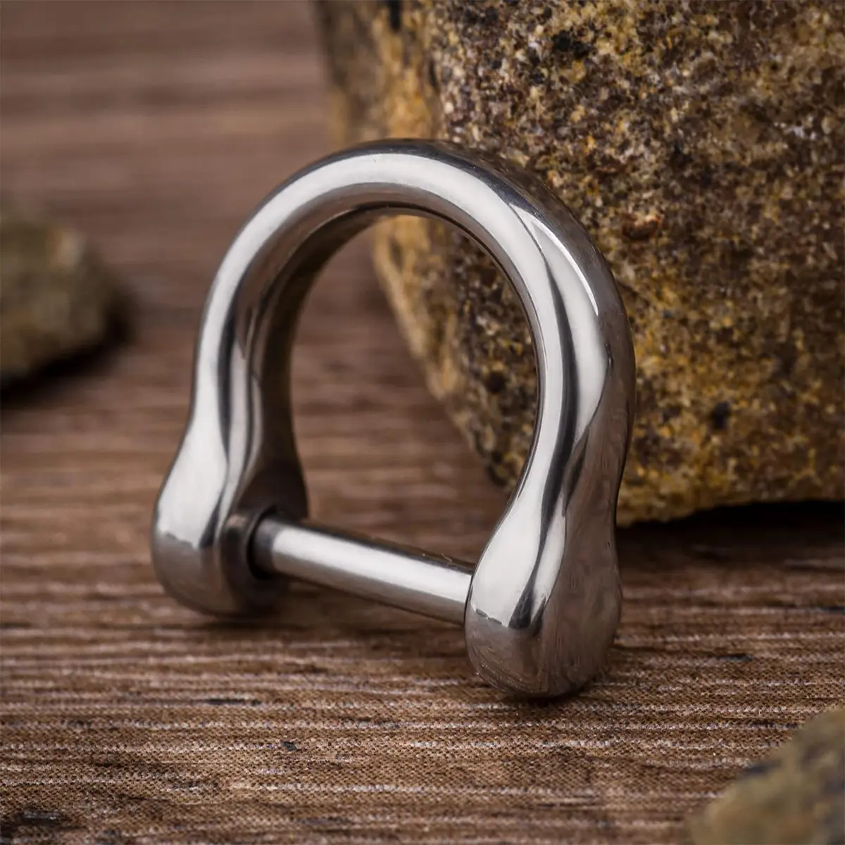 TISUR Small Titanium D Key Rings Key Chains Rings for Car Key Fob | Lightweight Durable Car Accessory - view 3