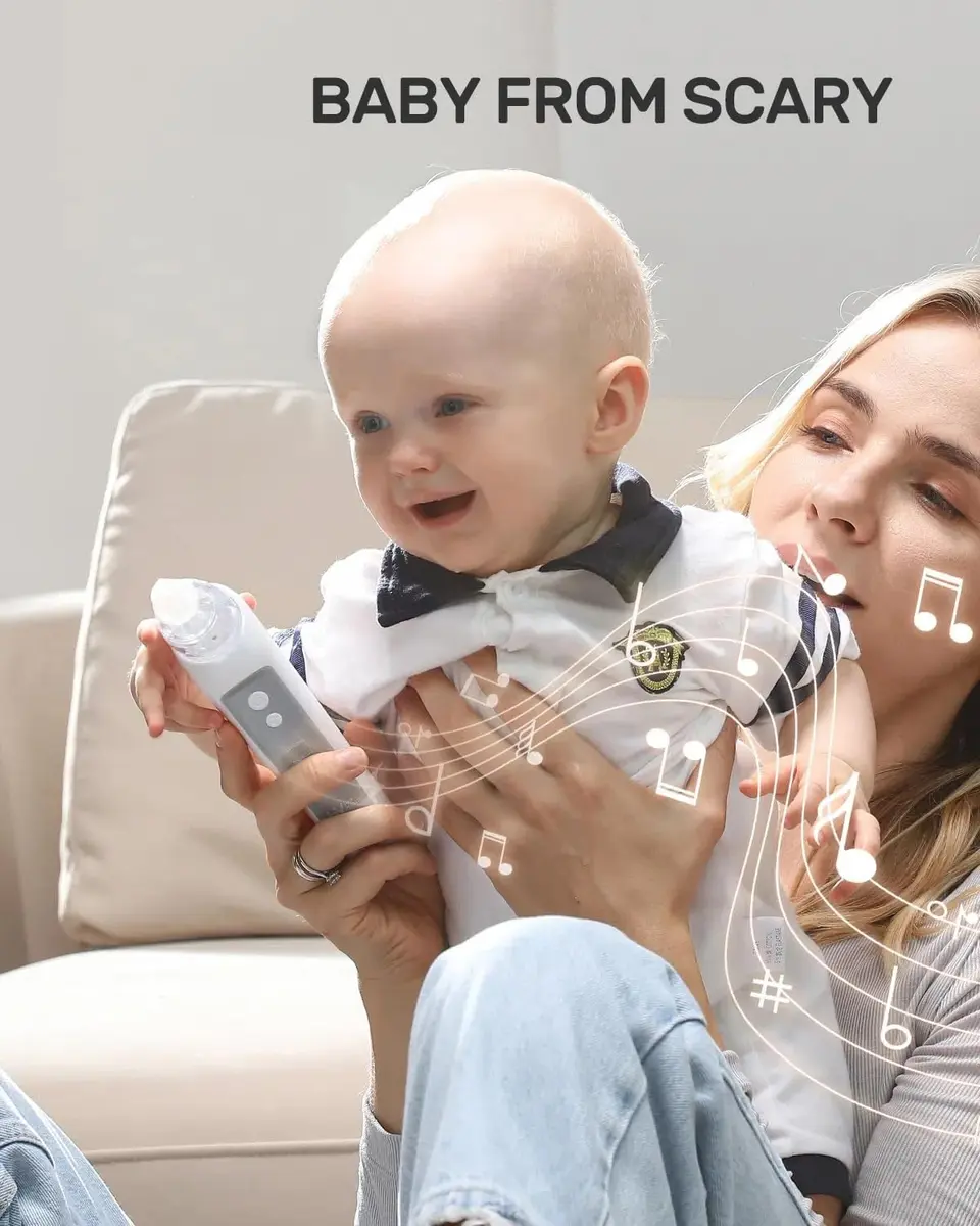 HEYVALUE Electric Baby Nasal Aspirator & Nose Sucker with 3 Silicone Tips | Powerful 3-Level Suction, Rechargeable & Easy to Clean - view 7