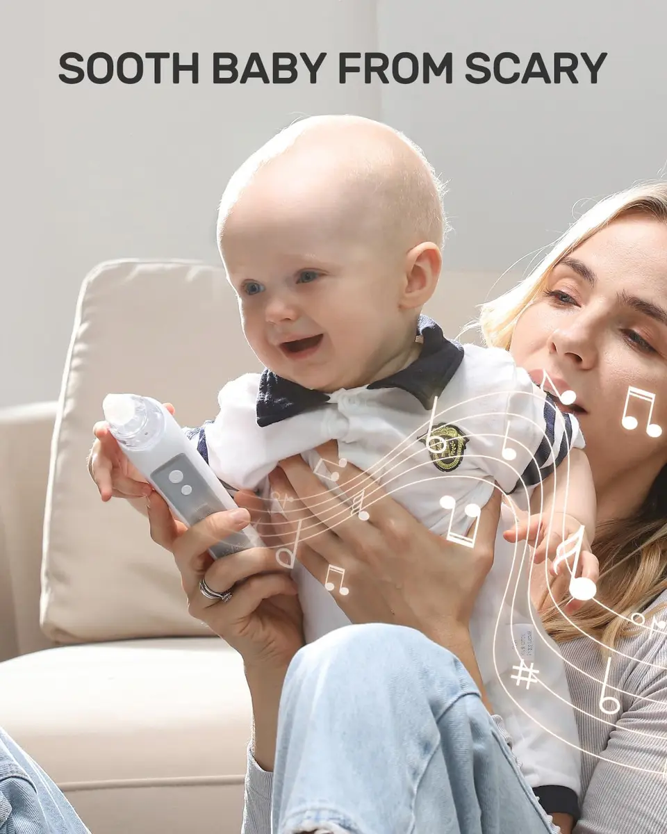 HEYVALUE Electric Baby Nasal Aspirator & Nose Sucker with 3 Silicone Tips | Powerful 3-Level Suction, Rechargeable & Easy to Clean - view 4