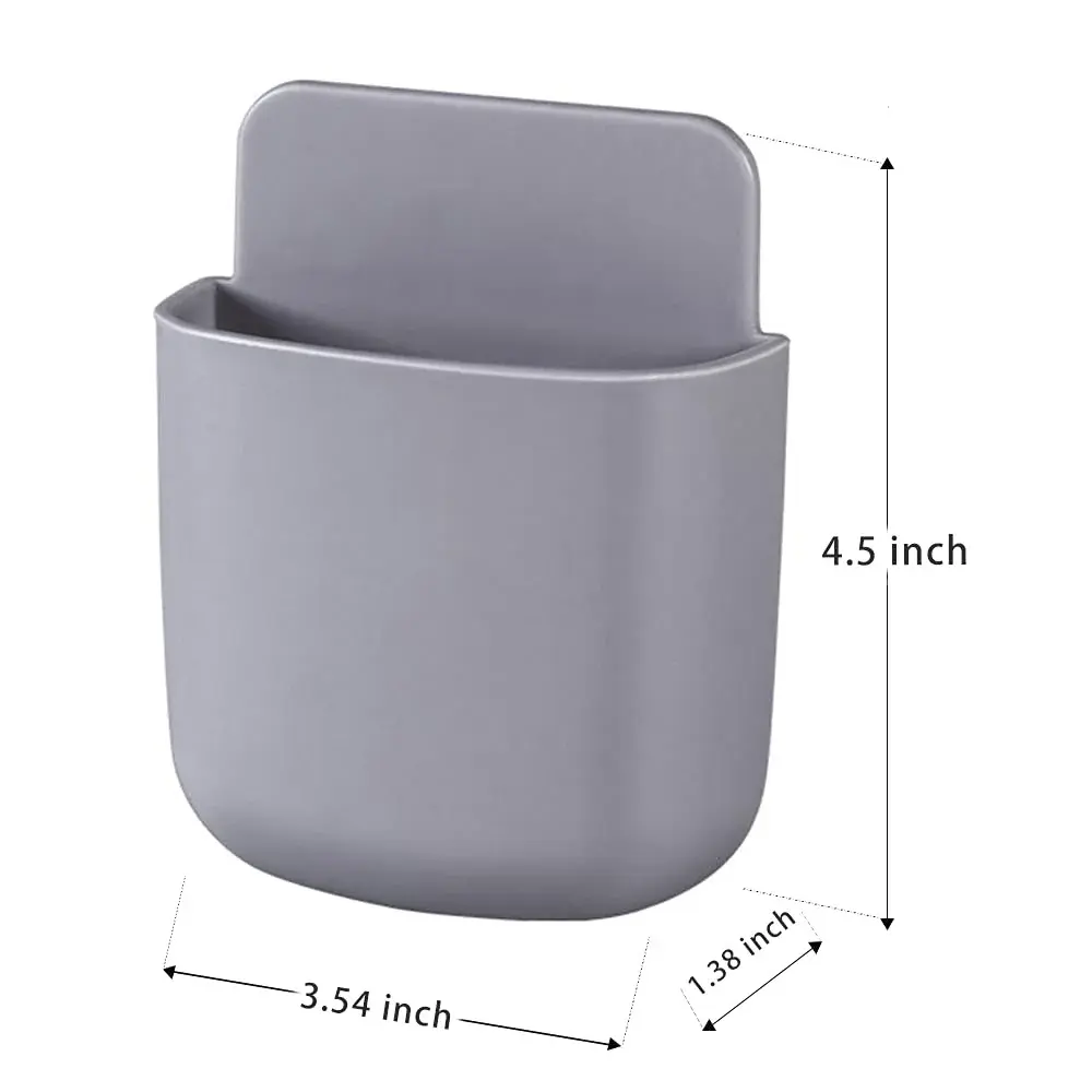 LVYOUIF Grey Remote Control Holder 3 Pack | Wall Mount Organizer for Home Office School Supply Storage - view 6