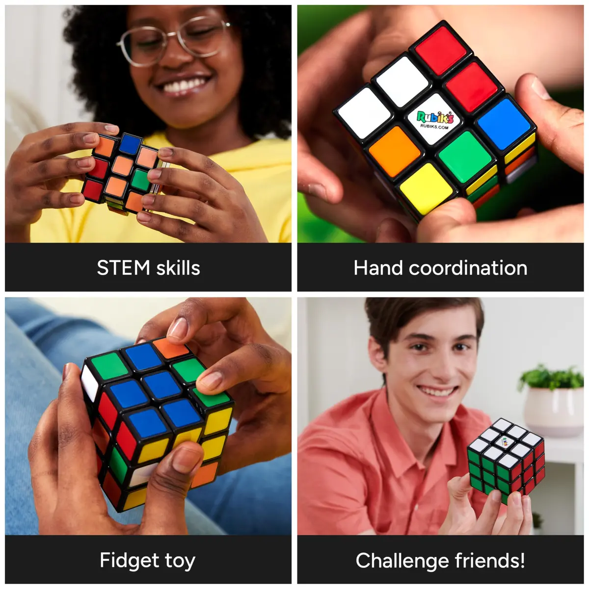 Rubik's The Original 3x3 Cube & Brain Teaser Fidget Toy | Classic Puzzle for Ages 8+ - view 5