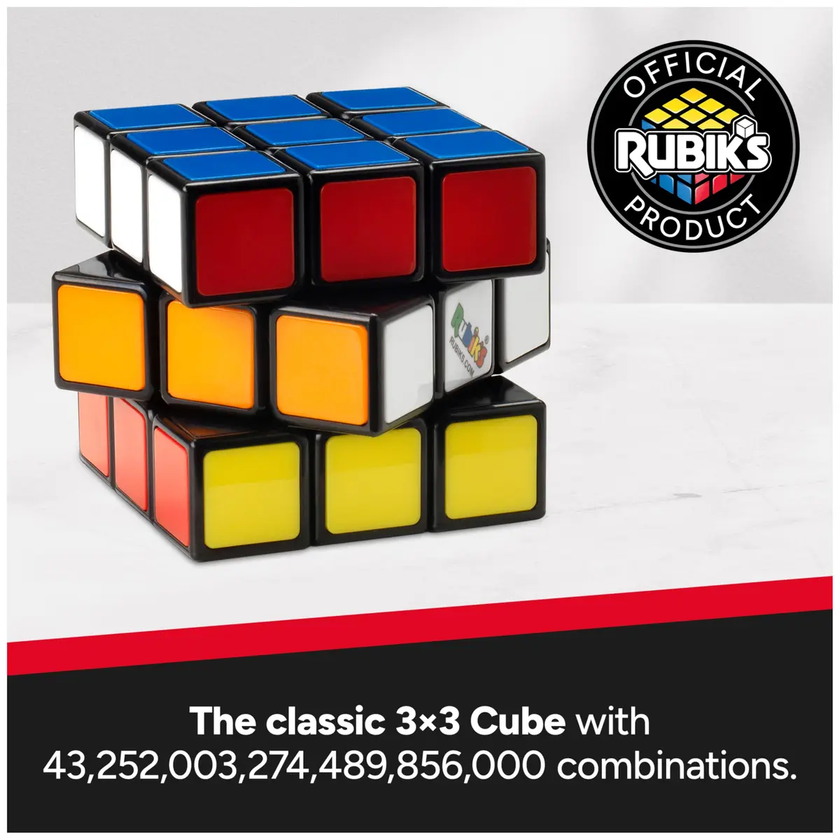Rubik's The Original 3x3 Cube & Brain Teaser Fidget Toy | Classic Puzzle for Ages 8+ - view 3
