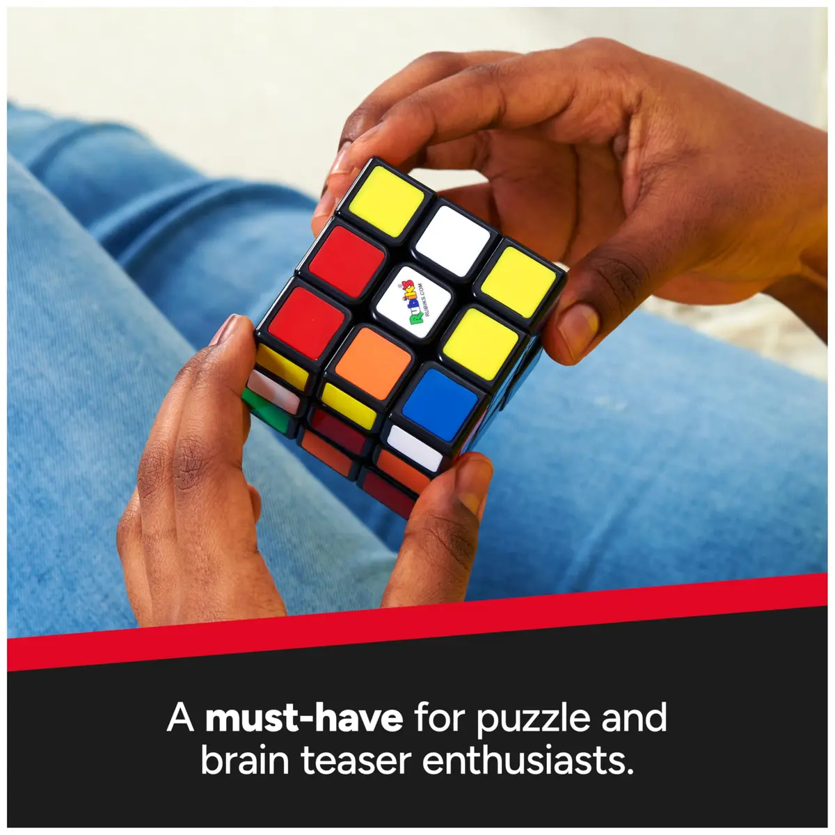 Rubik's The Original 3x3 Cube & Brain Teaser Fidget Toy | Classic Puzzle for Ages 8+ - view 4