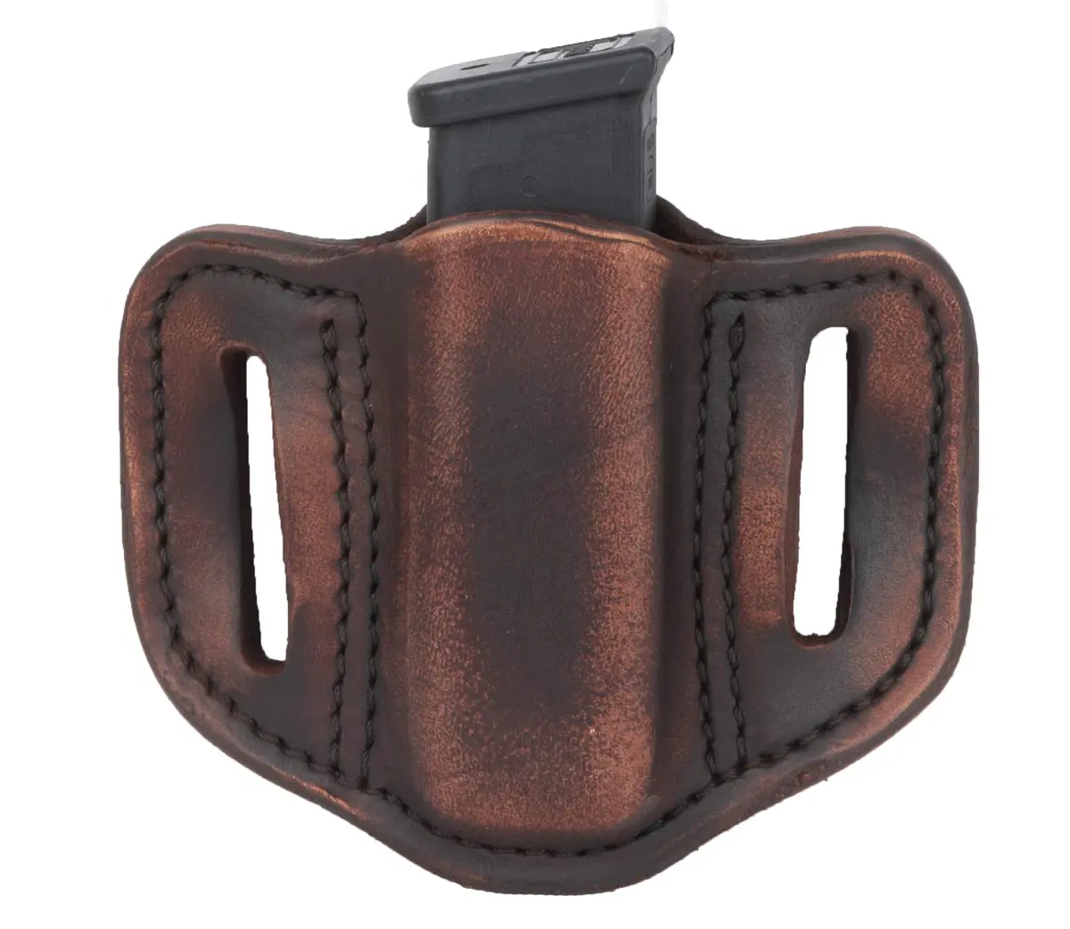 1791 GUNLEATHER Double Stack Magazine Holster, OWB 9mm Leather Mag Pouch | Concealed Carry Leather Holster - main product image