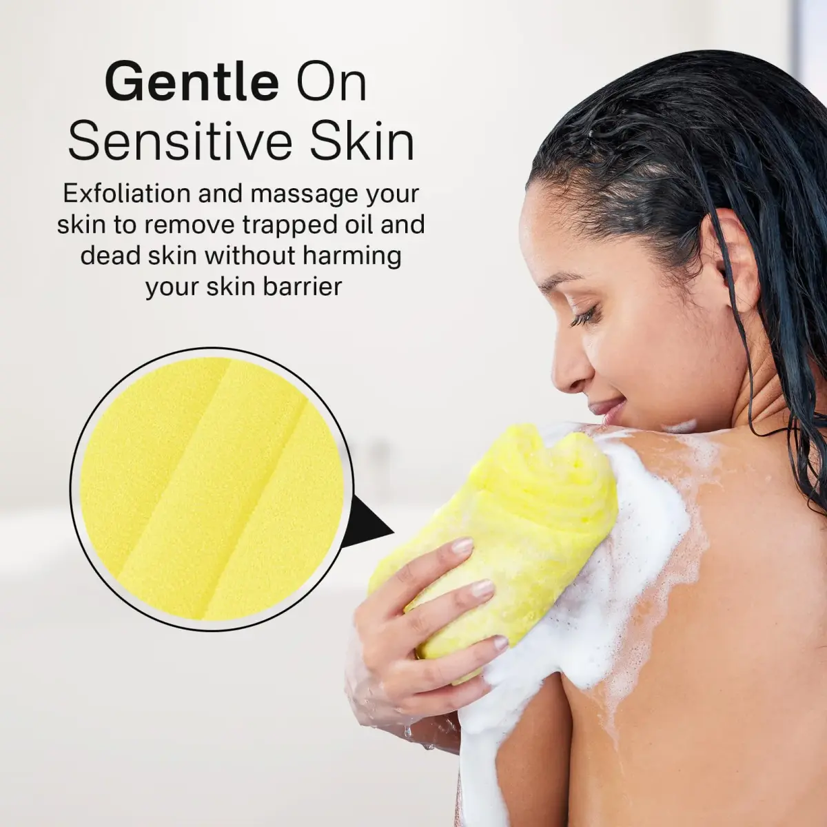 Yiclick Exfoliating Washcloth Towel 3-Pack | Back Scrubber for Shower Bath Washer - view 5
