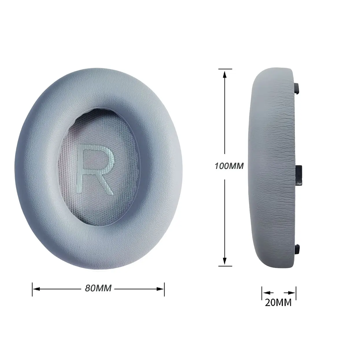 Luckvan Replacement Ear Pads for Bose 700 Headphones - NC700 Ear Pads Cushion Silver (2-Pack, 7.6cm x 10.2cm x 1.3cm) - view 5