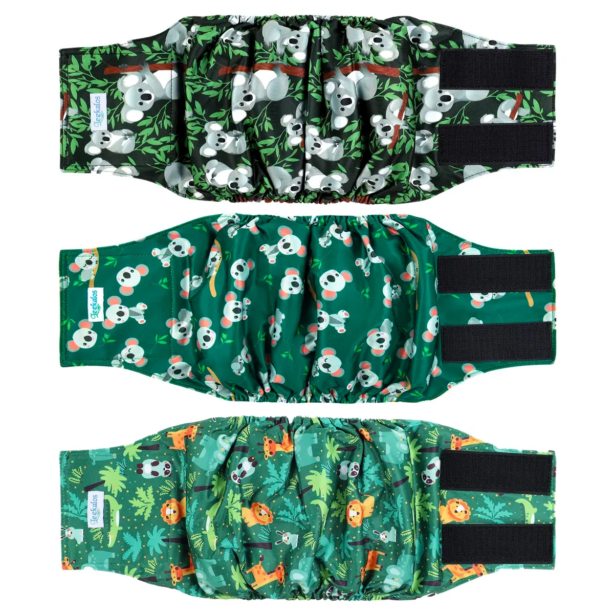 Leekalos Male Dog Diapers, High Absorbing Belly Bands for Male Dogs | Adjustable & Reusable (70-120 chars) - main product image