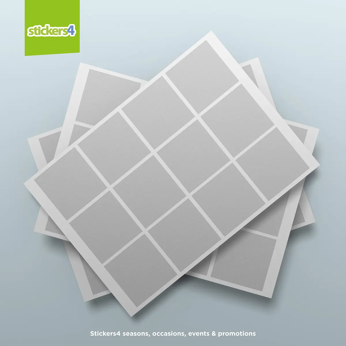 Stickers4 60 x Square Glass Door Stickers for Safety | Frosted Window Decals 5cm (50mm) - view 5