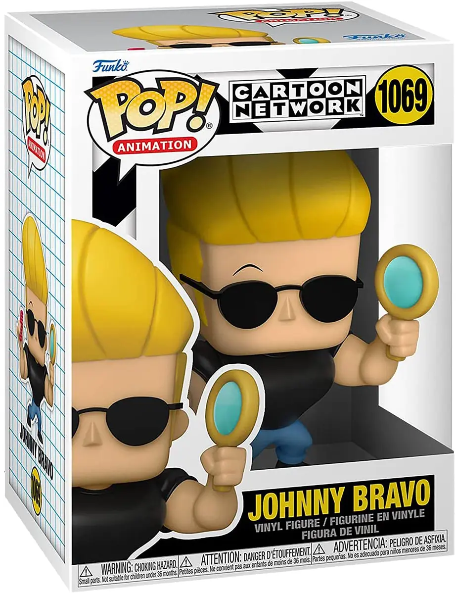 Funko POP! Animation Johnny Bravo with Mirror & Comb Vinyl Figure | 9.5 cm (3.75-inch) Collectible - view 2