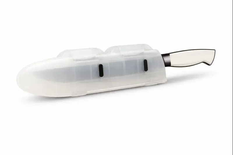 Agilux Blade Guard™ Locking Kitchen Knife Blade Protector (Clear, 8in) | Safer Storage & Longer Sharpness - view 2