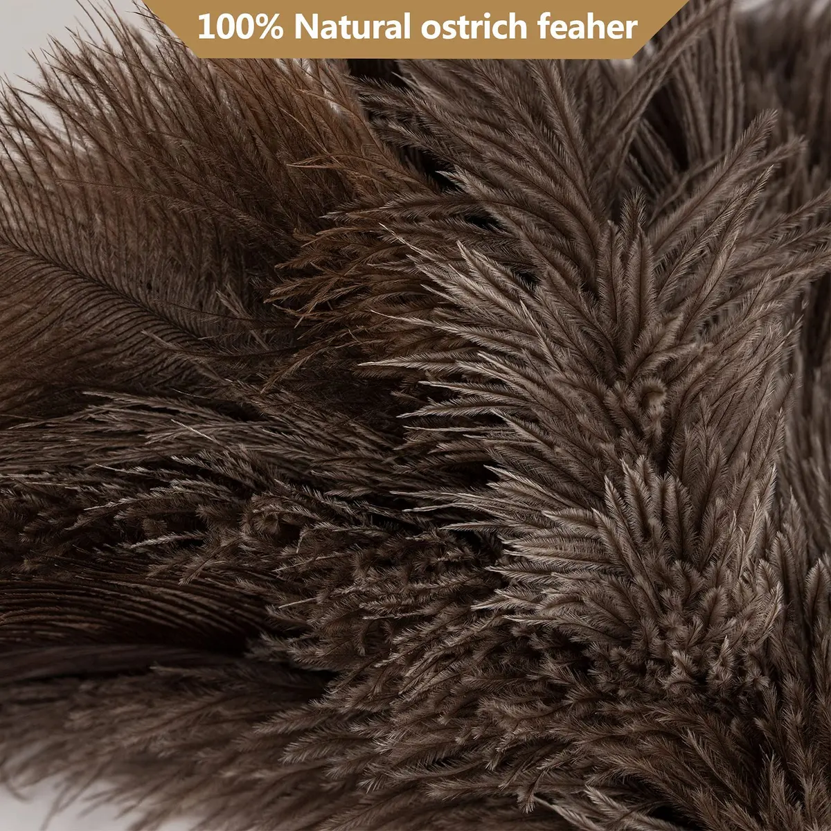 Aldwin 16" Gray Ostrich Feather Duster with Wooden Handle | Reusable & Washable Cleaning Tool - view 3