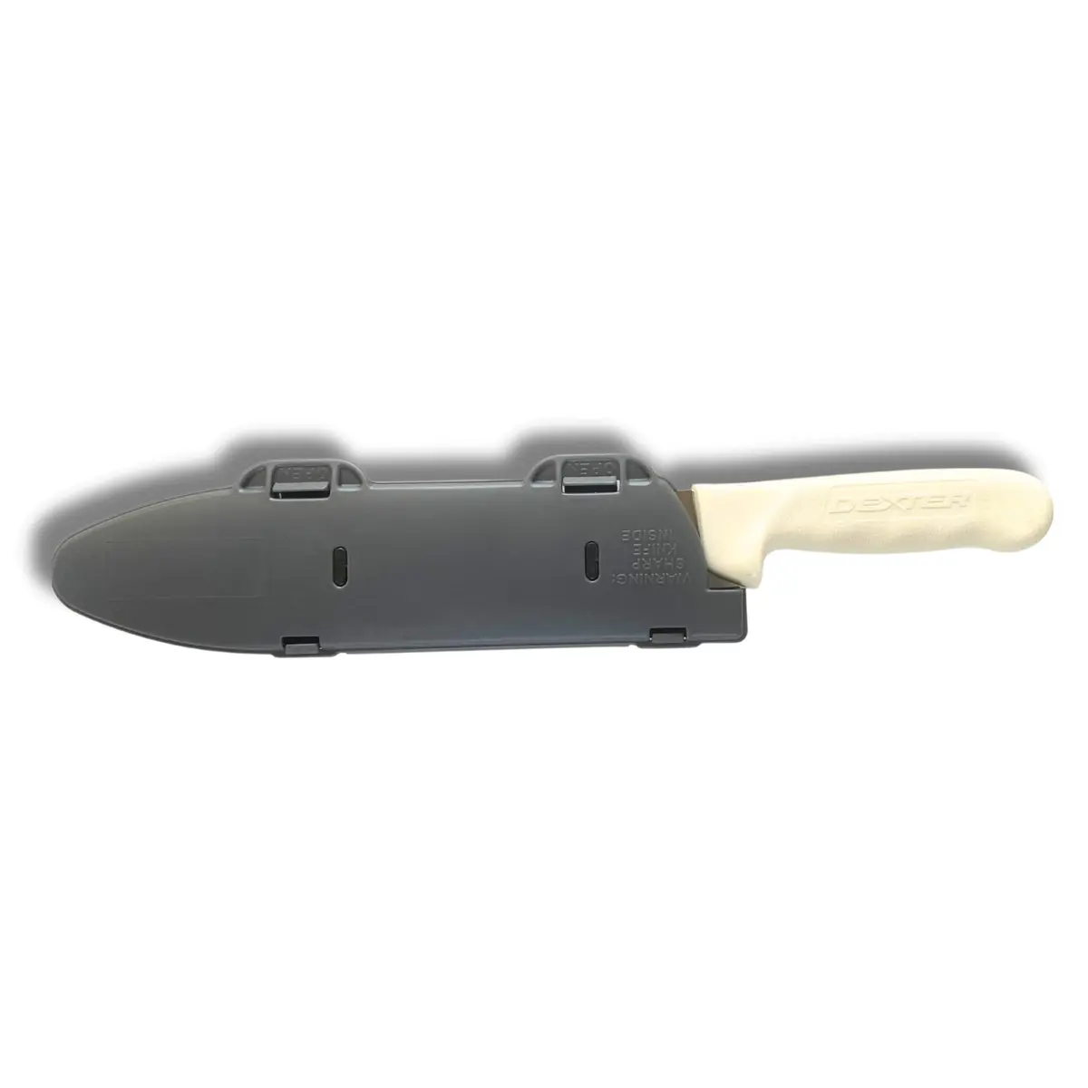 Agilux Blade Guard™ Locking Kitchen Knife Blade Protector (Grey, 10in) | Safer Storage & Transport - main product image