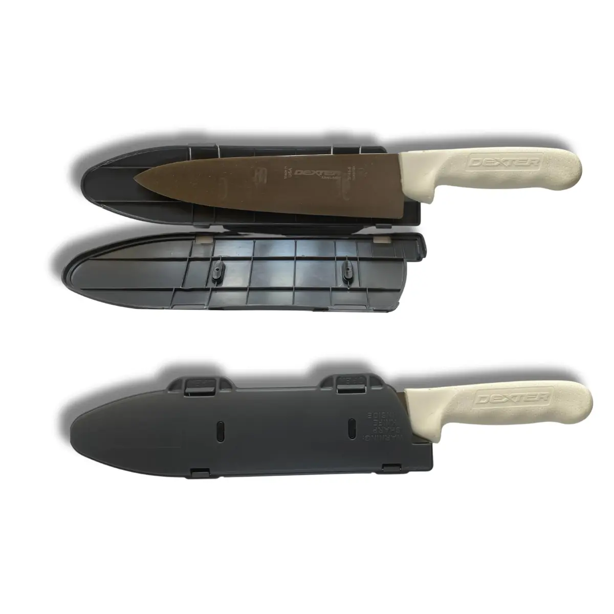 Agilux Blade Guard™ Locking Kitchen Knife Blade Protector (Grey, 10in) | Safer Storage & Transport - view 2