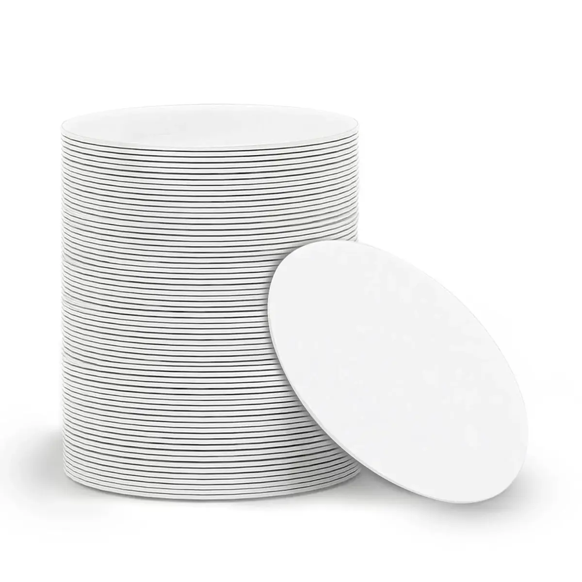 sanpopo NFC Cards NTAG215 Chip 50pcs Round 25mm | Compatible with TagMo & NFC Devices - main product image