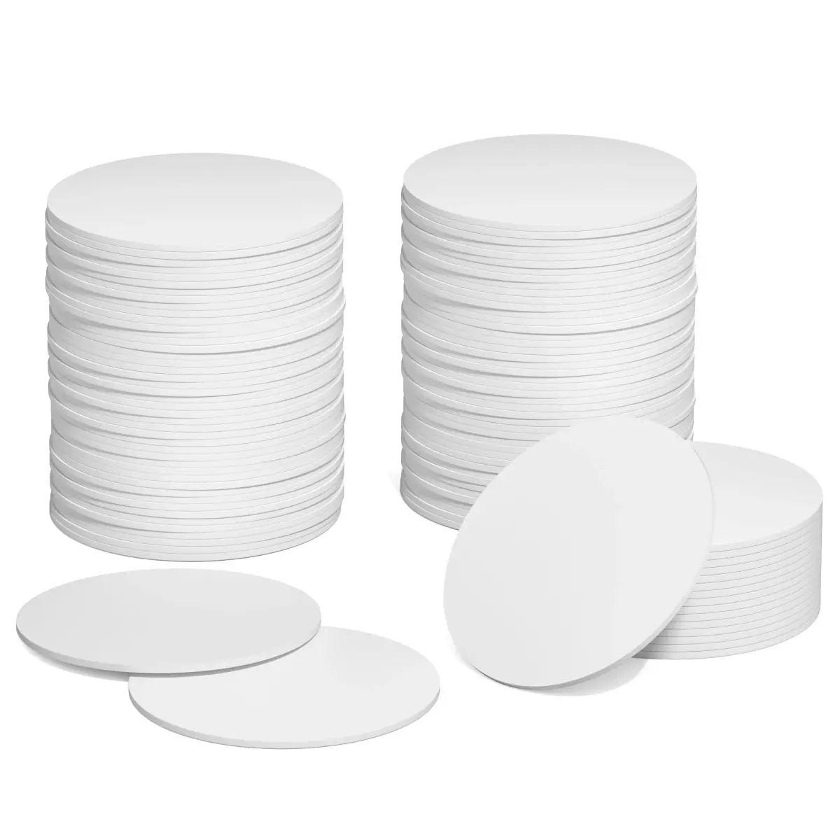 sanpopo NFC Tags NTAG215 Chip Cards 30 PCS Round 25mm (1 inch) | Rewritable NFC 215 Tags for Amiibo & Android Devices - main product image