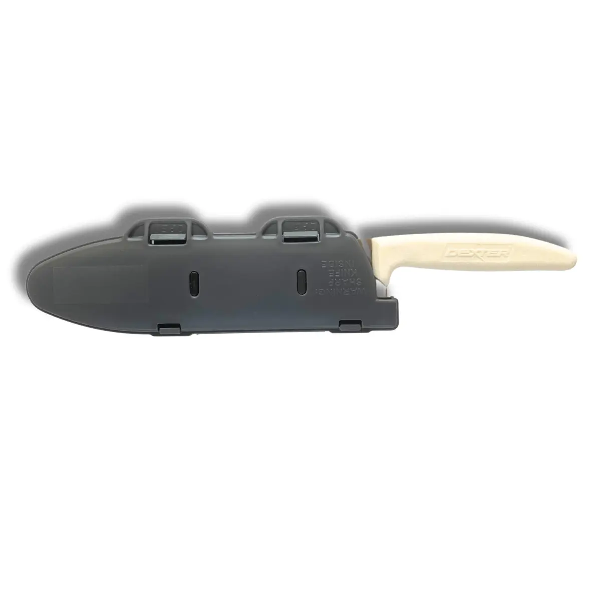 Agilux Blade Guard™ Locking Kitchen Knife Blade Protector (Grey, 8in) | Safer Storage & Transport - main product image