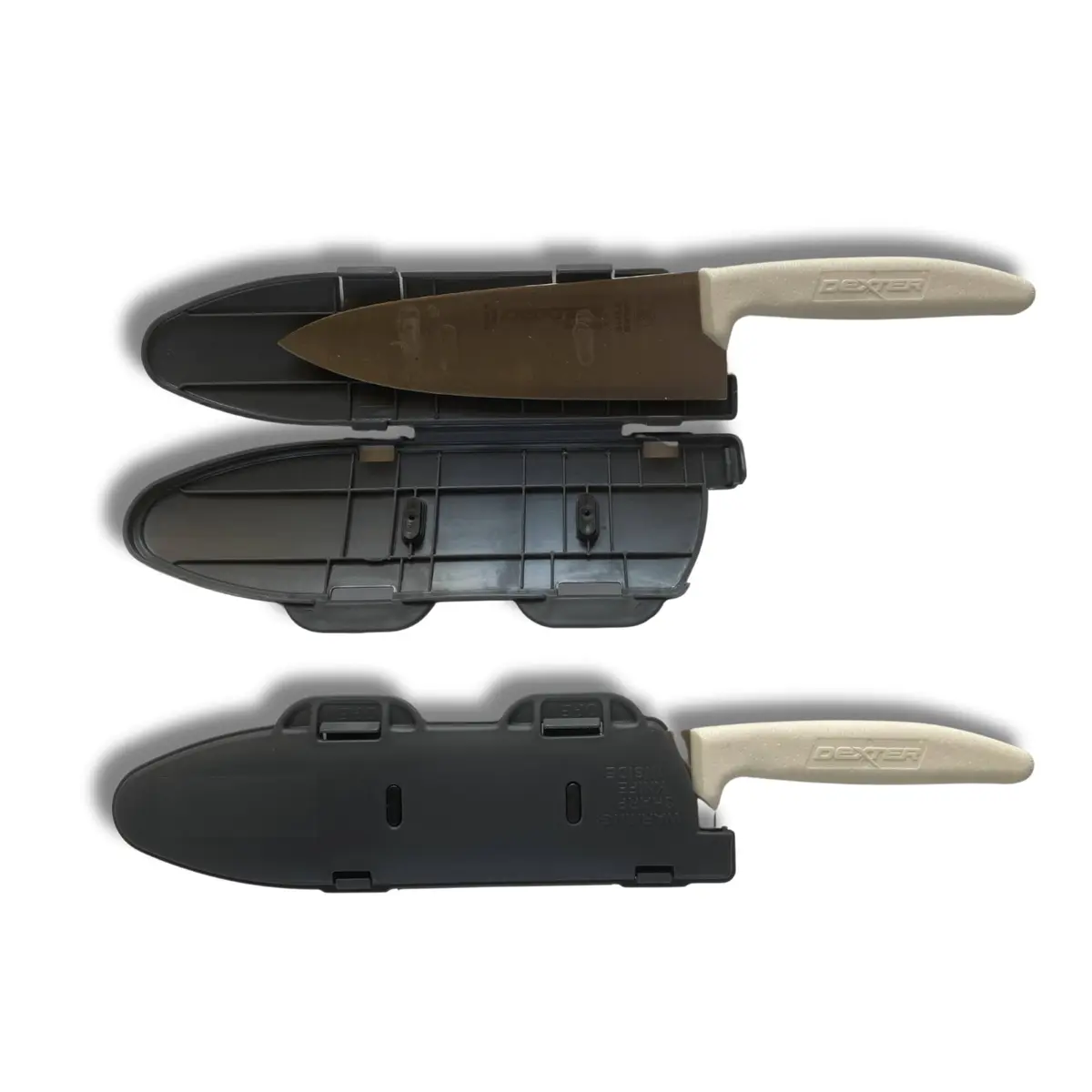 Agilux Blade Guard™ Locking Kitchen Knife Blade Protector (Grey, 8in) | Safer Storage & Transport - view 2