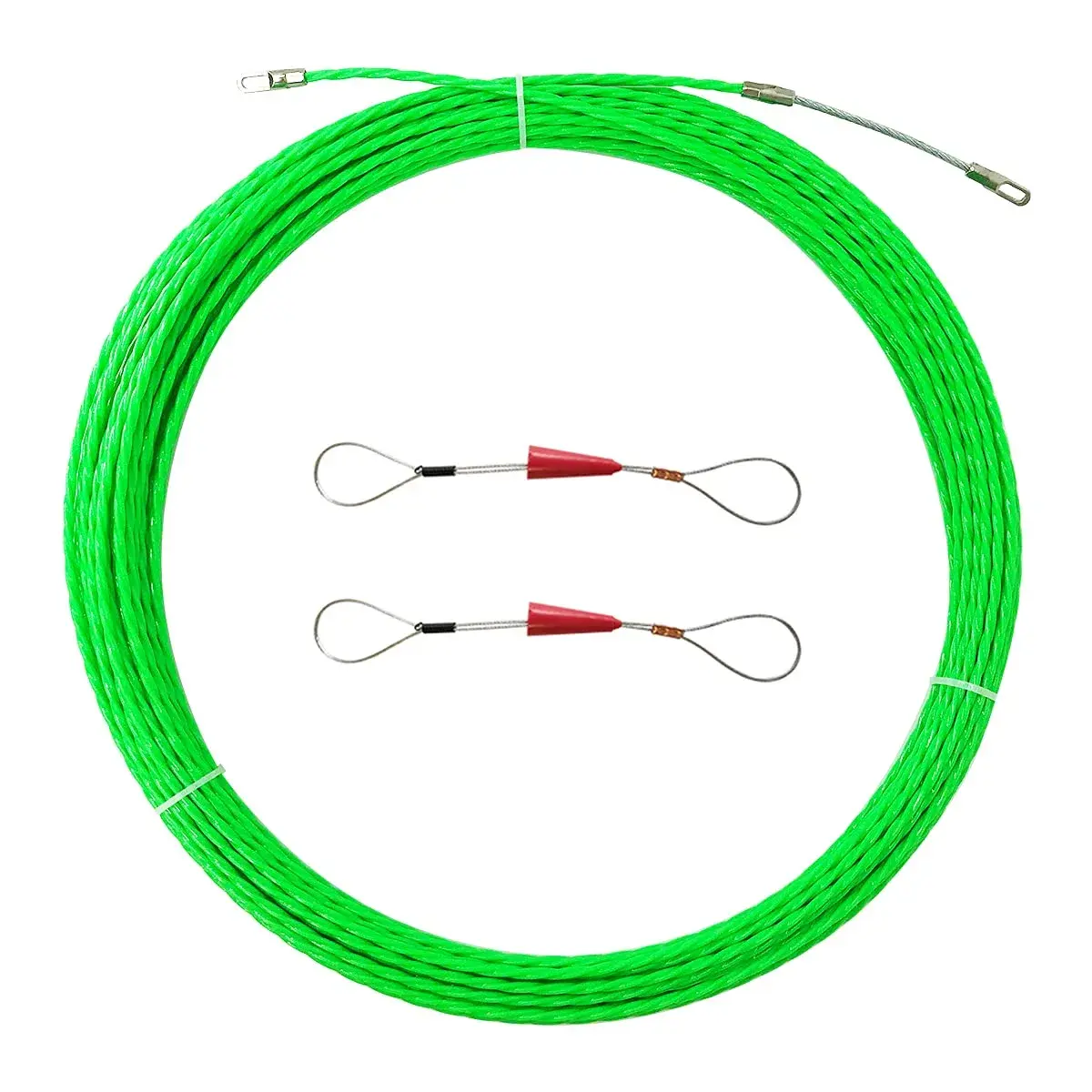 VGongTech 30m (100ft) PET Fish Tape Cable Puller Kit | Non-Conductive Wire Guide for Electrical & Network Cables - main product image