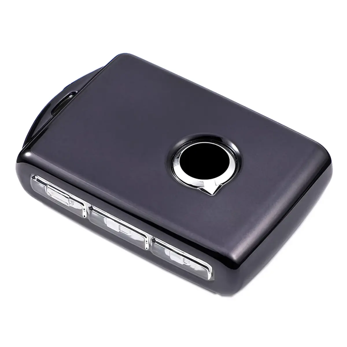 Arruweer Black Soft TPU Key Fob Cover for Volvo XC40 XC60 XC90 S90 V90 | Full Protection Smart Key Case Holder - main product image