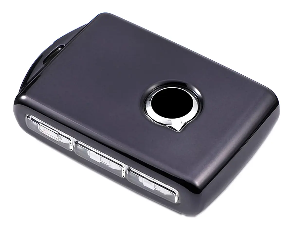 Arruweer Black Soft TPU Key Fob Cover for Volvo XC40 XC60 XC90 S90 V90 | Full Protection Smart Key Case Holder - main product image