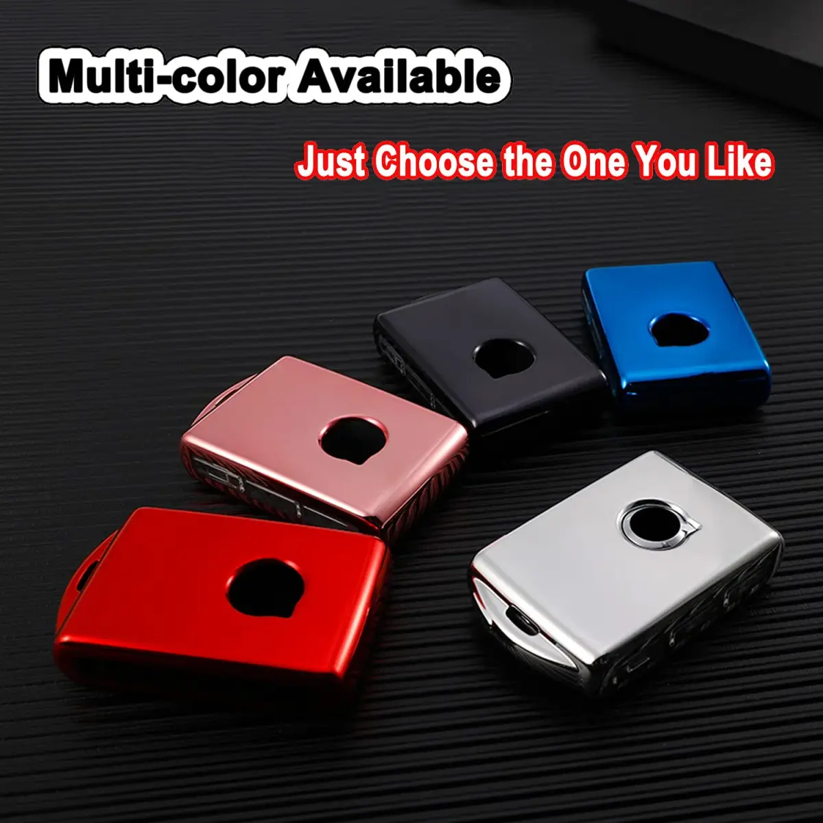 Arruweer Black Soft TPU Key Fob Cover for Volvo XC40 XC60 XC90 S90 V90 | Full Protection Smart Key Case Holder - view 5