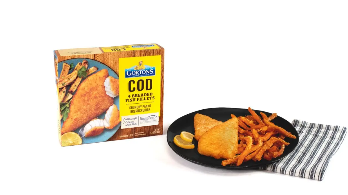 Gorton’s Breaded Fish Fillets, Wild Caught Cod, 14.6oz | Crunchy Panko Breadcrumbs, Frozen, 4 Count - view 5