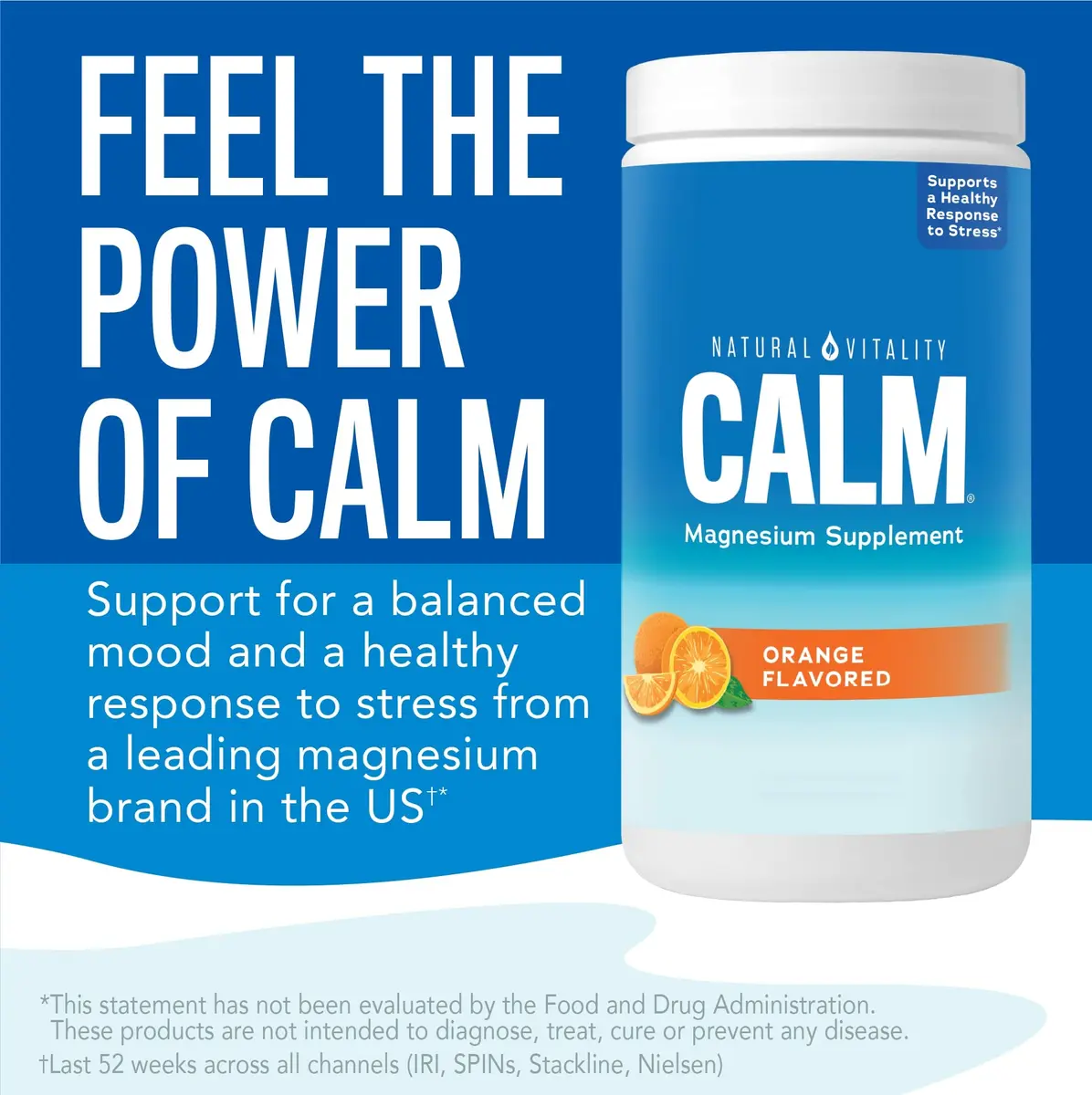Natural Vitality Calm Magnesium Powder 8oz | Supports Stress & Relaxation - view 3
