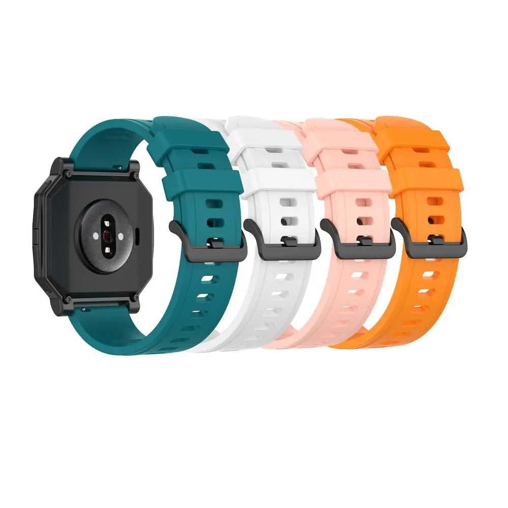 Senter 20mm Silicone Sport Replacement Watch Band Compatible with Amazfit Neo/GTR 42mm/ GTS/ GTS 2/ GTS 2e/ GTS 2 Mini/Bip/Bip Lite/Bip S/Bip U, Dark Green/White/Midnight Blue/Pink/Orange | Sweat-Resistant - main product image