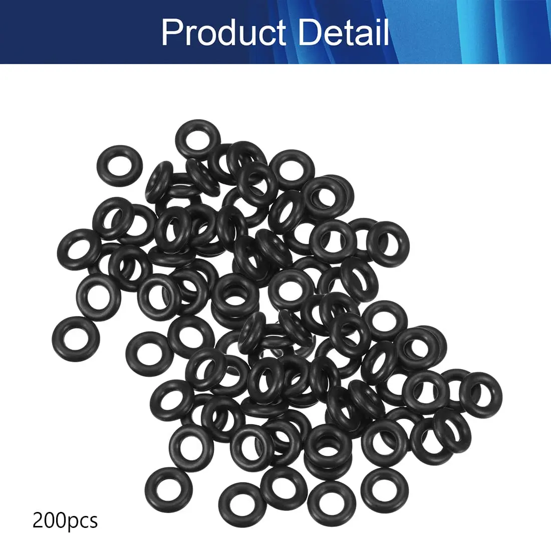 Aicosineg 200Pcs Buna-N O-Ring 10x5x2.5mm | Nitrile Rubber Seals for Plumbing & Mechanical Use - view 4