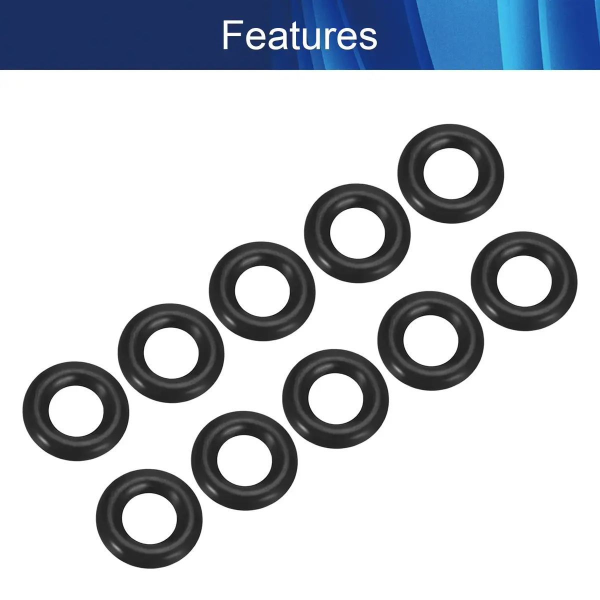 Aicosineg 200Pcs Buna-N O-Ring 10x5x2.5mm | Nitrile Rubber Seals for Plumbing & Mechanical Use - view 3