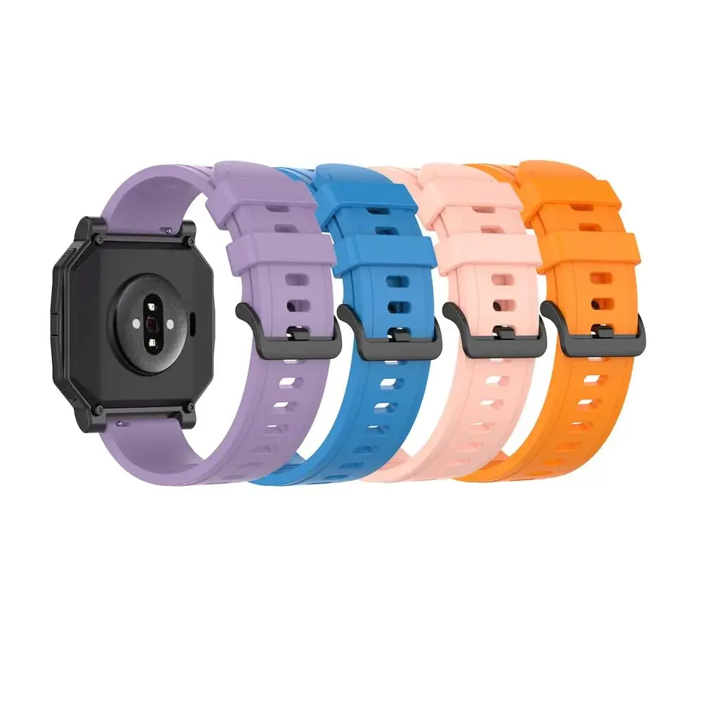 Senter 20mm Silicone Sport Bands - Purple, Blue, Pink & Orange 3-Pack for Amazfit & Samsung Watches - main product image